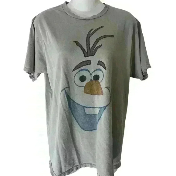 Disney Frozen Olaf Men's White Short Sleeve T-shirt Size Medium - Picture 2 of 7